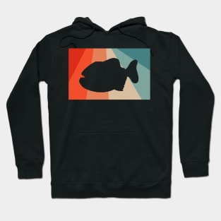 Vintage Piranha Retro Pacific Fish Lover Hoodie